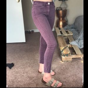 Plum Super High Rise Skinny Jeans